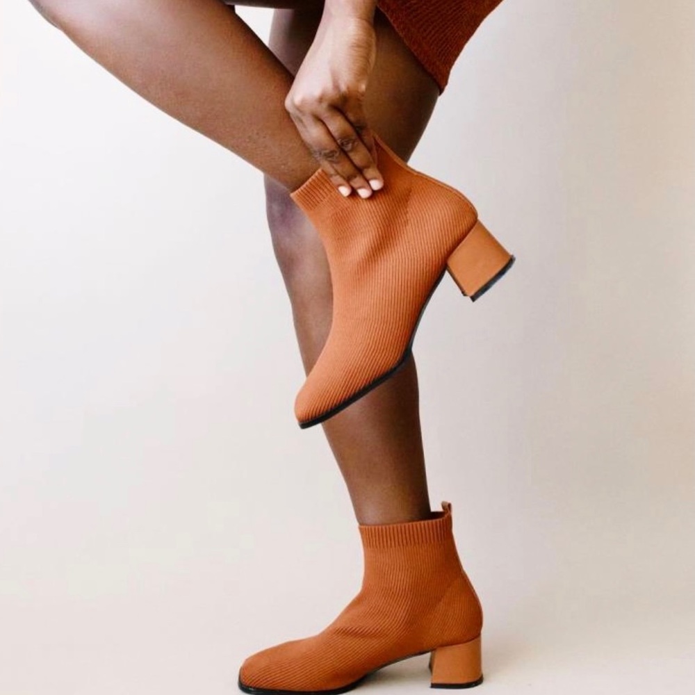Brand New TIJN Sustainable Knitted Sock Sweater Boots
